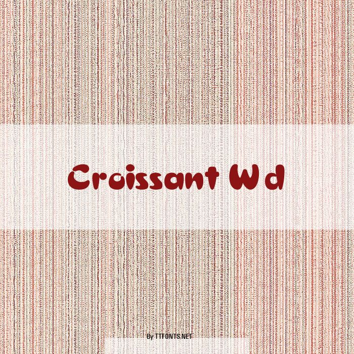 Croissant Wd example